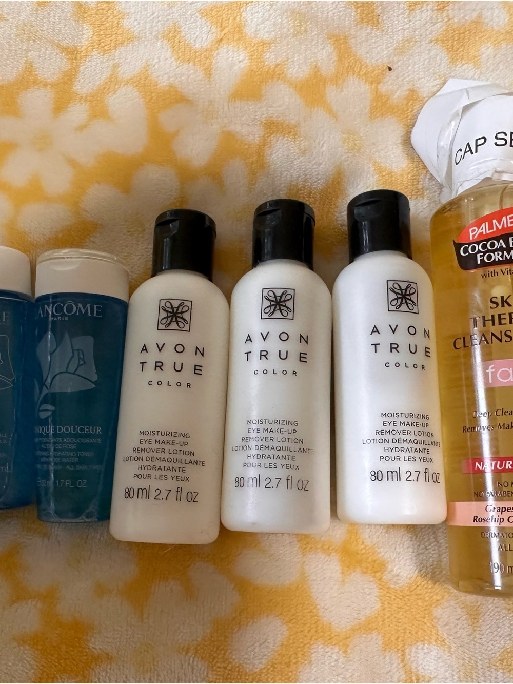 Lancome & Avon True Color Skincare Lot - White, Black, Blue, Yellow, Gold
